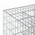 Pat ridicat din gabion Argintiu 60 x 60 x 40 cm Oțel Galvanizat GartenMobel Dekor