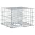 Pat ridicat din gabion Argintiu 60 x 60 x 40 cm Oțel Galvanizat GartenMobel Dekor
