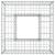 Pat ridicat din gabion Argintiu 80 x 80 x 40 cm Oțel Galvanizat GartenMobel Dekor