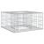 Pat ridicat din gabion Argintiu 80 x 80 x 40 cm Oțel Galvanizat GartenMobel Dekor