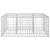 Pat ridicat din gabion Argintiu 100 x 100 x 40 cm GartenMobel Dekor