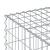 Pat ridicat din gabion Argintiu 100 x 100 x 40 cm GartenMobel Dekor