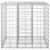 Pat ridicat din gabion Argintiu 60 x 60 x 55 cm Oțel Galvanizat GartenMobel Dekor
