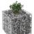 Pat ridicat din gabion Argintiu 60 x 60 x 55 cm Oțel Galvanizat GartenMobel Dekor