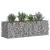 Pat ridicat din gabion Argintiu 180 x 60 x 55 cm GartenMobel Dekor