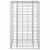 Pat ridicat din gabion Argintiu 50 x 50 x 80 cm Oțel Galvanizat GartenMobel Dekor