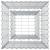 Pat ridicat din gabion Argintiu 50 x 50 x 80 cm Oțel Galvanizat GartenMobel Dekor