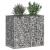 Pat ridicat din gabion Argintiu 90 x 50 x 80 cm Oțel Galvanizat GartenMobel Dekor