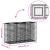 Pat ridicat din gabion Argintiu 130 x 50 x 80 cm GartenMobel Dekor