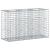 Pat ridicat din gabion Argintiu 130 x 50 x 80 cm GartenMobel Dekor
