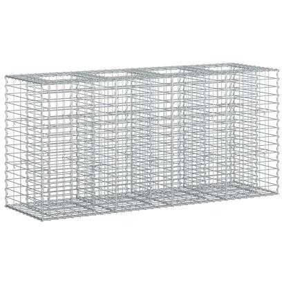Pat ridicat din gabion Argintiu 170 x 50 x 80 cm GartenMobel Dekor