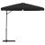 Umbrelă de soare de grădină, stâlp din oțel, negru, 300 cm GartenMobel Dekor