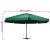 Umbrelă de soare de grădină, stâlp aluminiu, verde, 600 cm GartenMobel Dekor