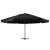 Umbrelă de soare de grădină, stâlp aluminiu, negru, 600 cm GartenMobel Dekor