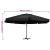 Umbrelă de soare de grădină, stâlp aluminiu, negru, 600 cm GartenMobel Dekor
