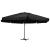 Umbrelă de soare de grădină, stâlp aluminiu, negru, 600 cm GartenMobel Dekor