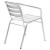 Set mobilier de exterior, 5 piese, argintiu, aluminiu GartenMobel Dekor