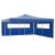 Pavilion pliabil cu 2 pereți laterali, albastru, 5 x 5 m GartenMobel Dekor