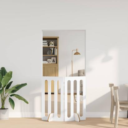 Țarc pliabil pentru animale de companie 2 pcs Alb GartenMobel Dekor