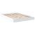 Cadru de pat, alb ,135x190 cm, lemn prelucrat GartenMobel Dekor