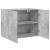 Dulap de perete, gri beton, 80x42,5x64 cm, lemn prelucrat GartenMobel Dekor