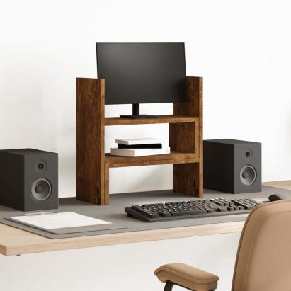 Organizator birou, stejar fumuriu, 40x17x41 cm, lemn prelucrat GartenMobel Dekor