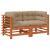 Sofa de colț pentru grădină Lemn masiv de pin Maro Ceară GartenMobel Dekor