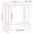 Banc de lucru Maro Ceară 80 x 50 x 80 cm Lemn masiv de pin GartenMobel Dekor
