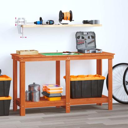 Banc de lucru Maro Ceară 140 x 50 x 80 cm Lemn masiv de pin GartenMobel Dekor