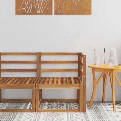 Sofa Colțar pentru Exterior Lemn Solid de Acacia natural GartenMobel Dekor