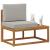 Canapea de exterior cu pernă natural 91 x 63 x 73 cm GartenMobel Dekor