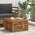 Masă de exterior Lemn Solid de Acacia natural 59 x 59 x 37 cm GartenMobel Dekor