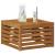 Masă de exterior Lemn Solid de Acacia natural 59 x 59 x 37 cm GartenMobel Dekor