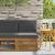 Canapea Medie pentru Exterior Lemn Solid de Acacia natural GartenMobel Dekor