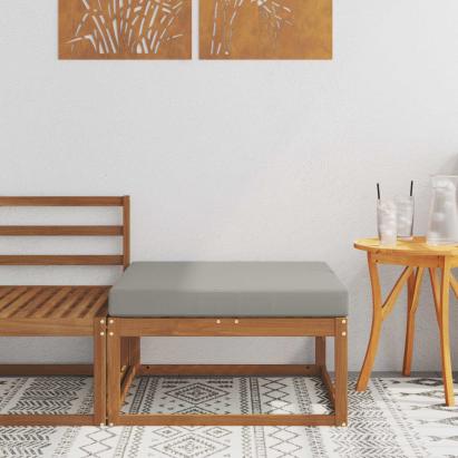 Taburet pentru exterior Lemn Solid de Acacia natural GartenMobel Dekor