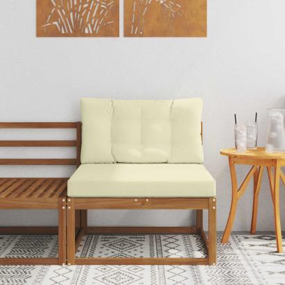 Canapea Medie pentru Exterior Lemn Solid de Acacia natural GartenMobel Dekor