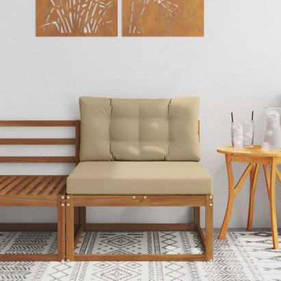 Canapea Medie pentru Exterior Lemn Solid de Acacia natural GartenMobel Dekor