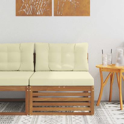 Canapea centrală pentru exterior Lemn Solid de Acacia natural GartenMobel Dekor