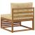 Canapea centrală pentru exterior Lemn Solid de Acacia natural GartenMobel Dekor