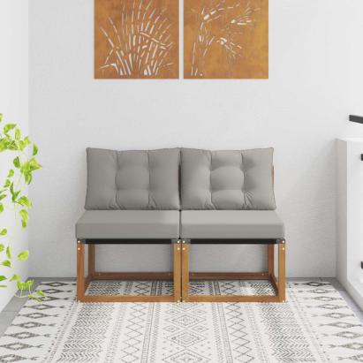 2 Bucată Canapea centrală pentru exterior GartenMobel Dekor