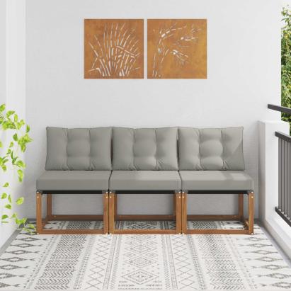 3 Bucată Canapea centrală pentru exterior GartenMobel Dekor