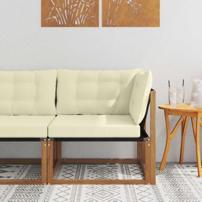 Sofa Colțar pentru Exterior Lemn Solid de Acacia natural GartenMobel Dekor