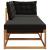 Unități de sofa sectional de exterior cu pernă 3 Bucată natural GartenMobel Dekor