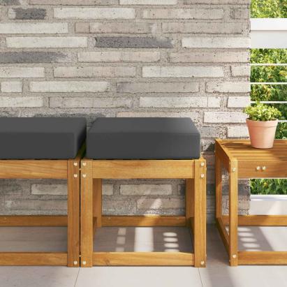 Perna de Șezut pentru Exterior Antracit 40 x 40 x 8 cm GartenMobel Dekor