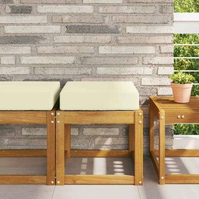 Perna de Șezut pentru Exterior Crem 40 x 40 x 8 cm GartenMobel Dekor