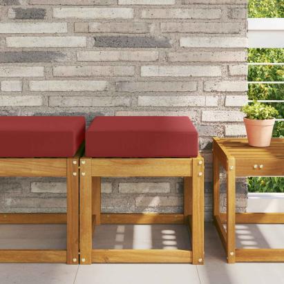 Perna de Șezut pentru Exterior bordo 40 x 40 x 8 cm GartenMobel Dekor