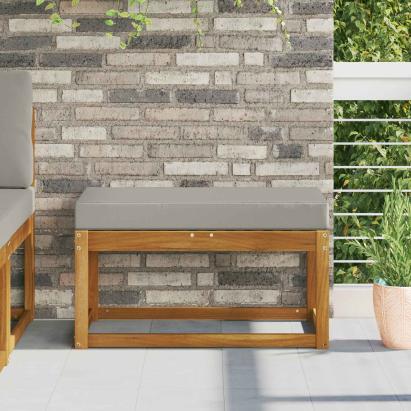 Perna de Șezut pentru Exterior Gri 80 x 40 x 8 cm GartenMobel Dekor