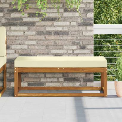 Perna de Șezut pentru Exterior Crem 115 x 40 x 8 cm GartenMobel Dekor