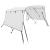Parasolar Bimini 3 arcuri, pereți laterali 183x(170-182)x137 cm GartenMobel Dekor