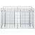 Pat ridicat din gabion Argintiu 100 x 50 x 60 cm GartenMobel Dekor